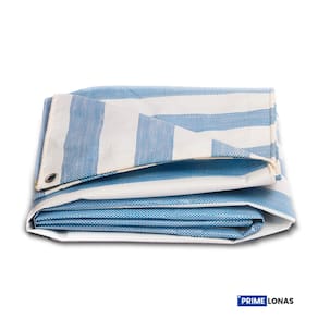 Lona Impermeável 5x10 310 Azul e Branca - Primelonas SK