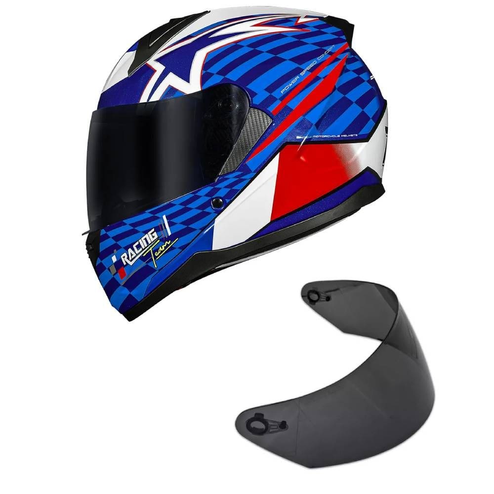 Capacete Race Tech Sector Grid France Mais Viseira Fumê