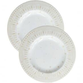 Jogo Prato Sobremesa Lanche 8 Pessoas 8pçs Capodanno 21cm