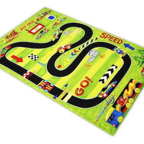 Tapete Pista Para Carrinho Corrida Velocidade 180X120Cm