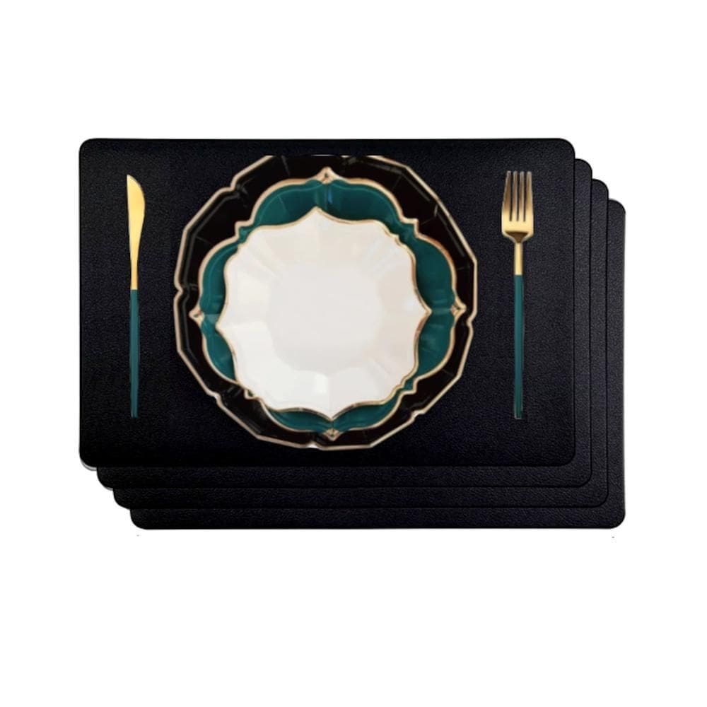 20 Jogo Americano Couro Impermeável Limpa Facil Para Mesa