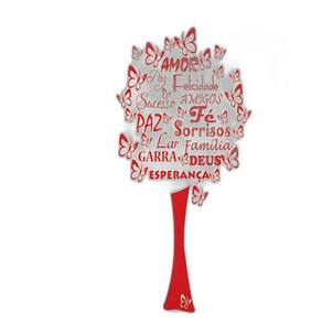 Decorativo de Parede Arvore de Borboletas e Felicitações