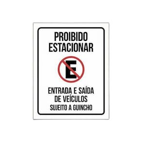 Placa Garagem Proibido Estacionar Sujeito Guincho 36X46