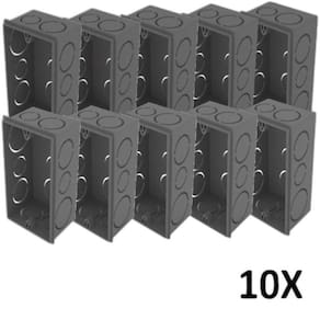Kit 10 Caixa De Luz 4X2 Embutir Cinza Tuboline