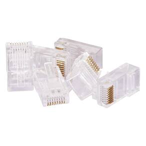 Plug Modular Rj45 Cat5E Gv Brasil, Pacote 100 Unidades