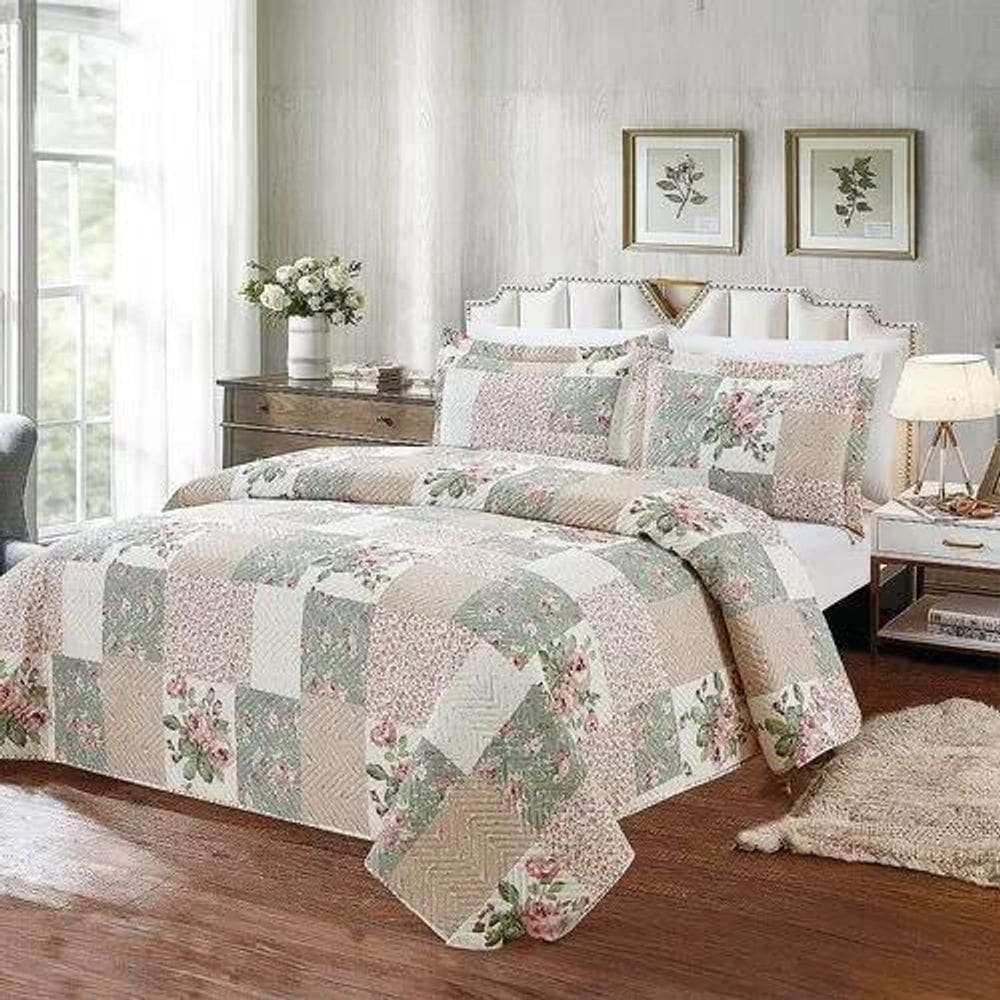 Kit Colcha / Cobre Leito King Ultrassonic Estampado Sultan