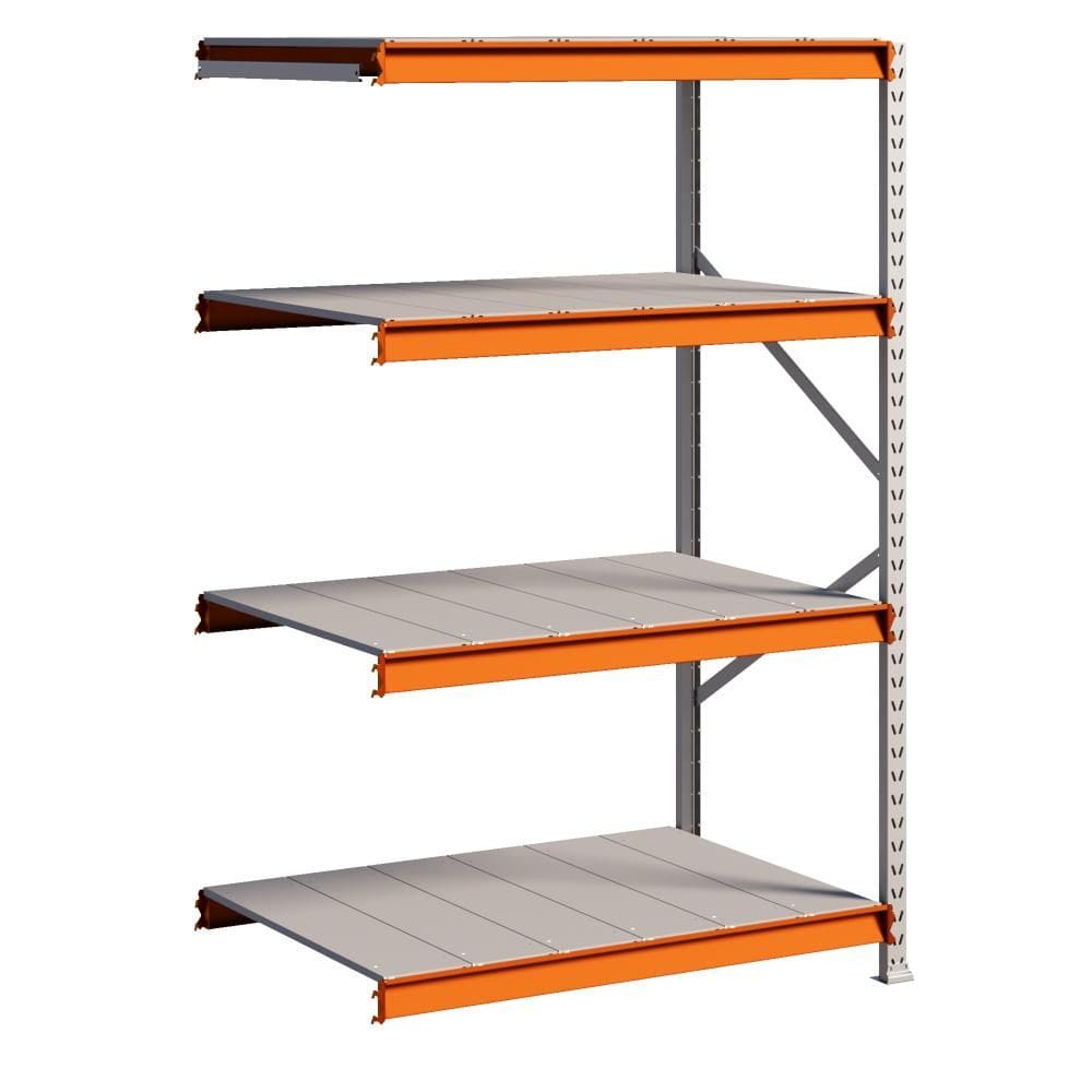 Porta Pallet 1000kg 1 Continuação 200x120x60 4 Níveis Com Bandeja de Aço MPP250 Amapá