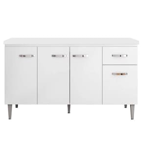 Balcão Pia Gabriela 150cm com Tampo MDP - AJL Móveis