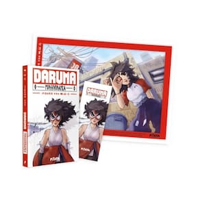 Daruma: Perseverança + Pôster + Marcador