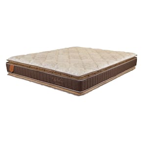 Colchão Queen Size 158X198X30 Bali Prorelax Molas Ensacadas Pillow Top Duplo - Marrom
