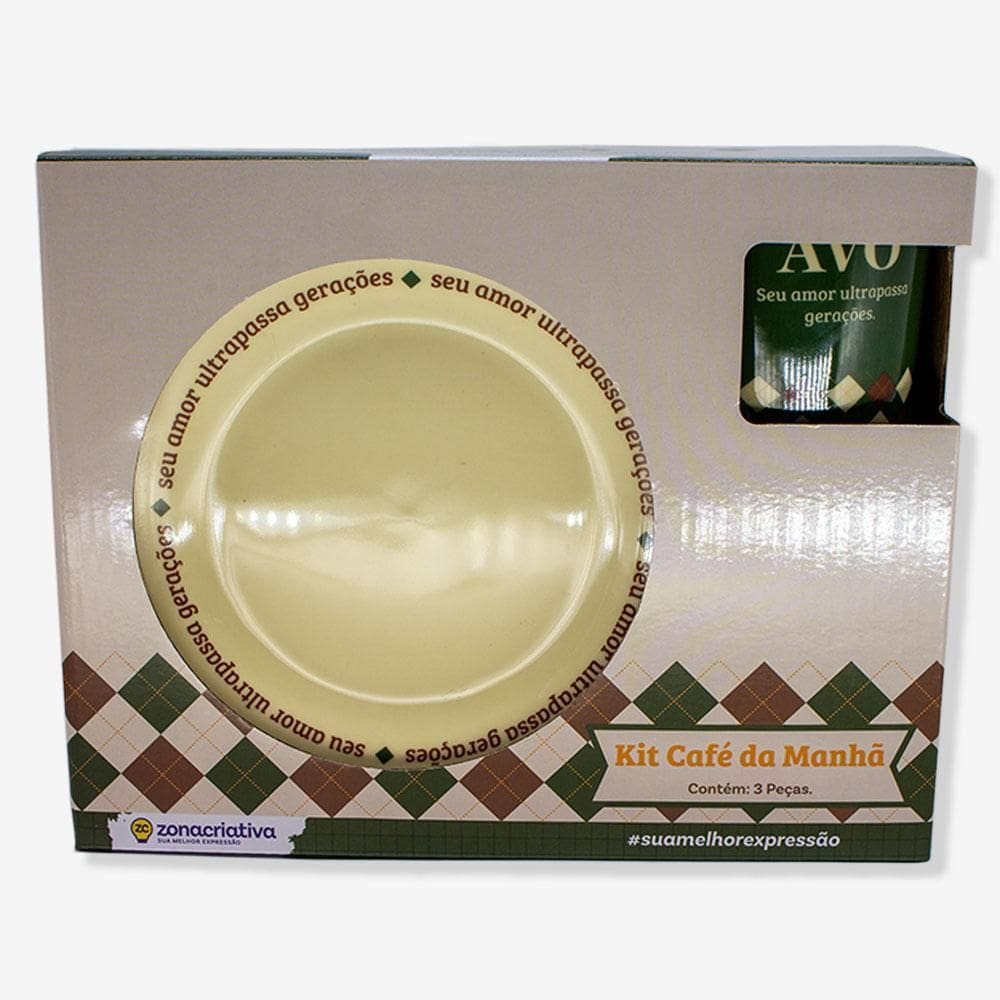 Kit Alimentação Avô Xadrez - Zonacriativa