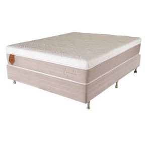 Cama Box Viúva (Box + Colchão) 128X188X69 Esmeralda Prorelax Molas Ensacadas Pillow In Turn Free - Bege