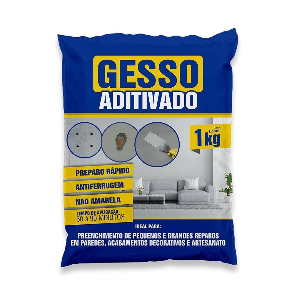 Gesso Aditivado Tipo Tapa Furo