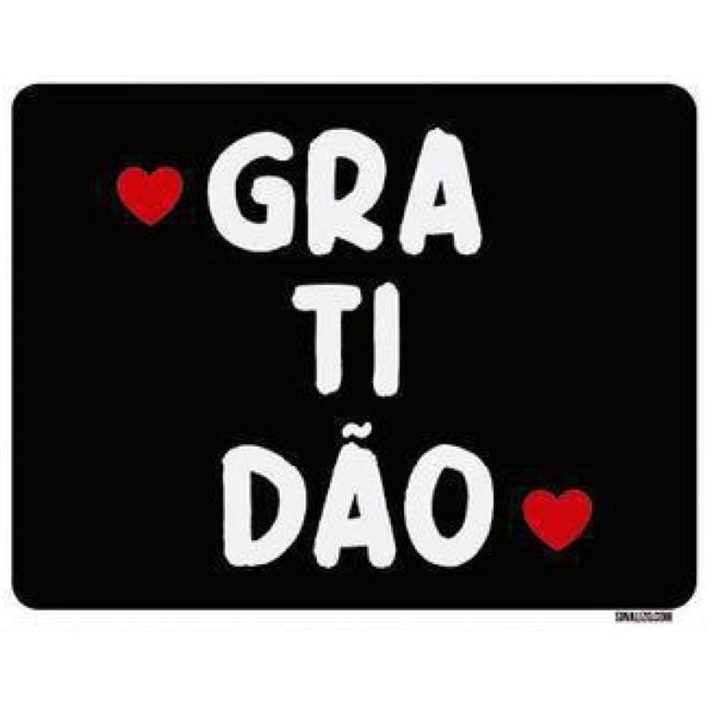 Kit 3 Placas Decorativa - Gratidão