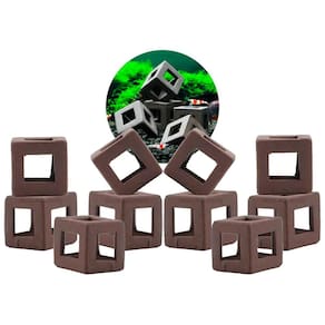Enfeite Aquario Plantado Camaroes Cubos Kit Com 10