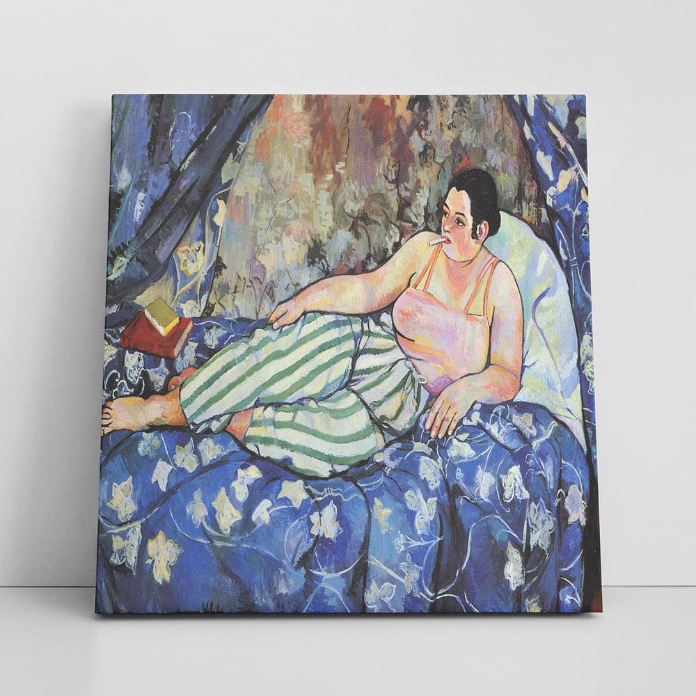 Quadro Suzanne Valadon O Quarto Azul Canvas 80X80Cm