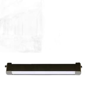 Luminária Preta Luz Difusa Linear 30W De 46Cm Para Trilho
