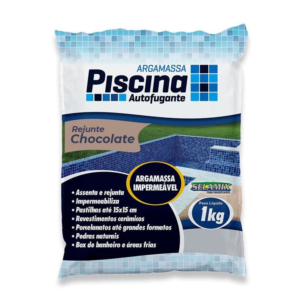 Rejunte Piscina Impermeável Cor Chocolate