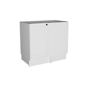 Balcão de Canto sem Tampo Évora 1 PT Branco Ártico