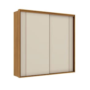 Guarda-Roupa Casal Imperium 100% MDF 2 PT 6 GV Freijó e Off White