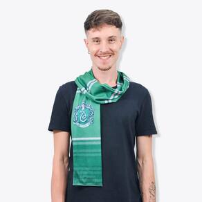 Cachecol Oficial Sonserina -Harry Potter Com Lata Decorativa