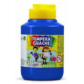 Tinta Guache Acrilex 250ml - Cores Miscíveis
