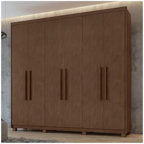Guarda Roupa Casal 06 Portas 05 Gavetas Áries Lopas