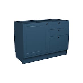 Balcão de Cozinha sem Tampo Évora 1 PT 3 GV Azul Orion