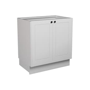Balcão de Cozinha sem Tampo Évora 2 PT Branco Ártico 80 cm
