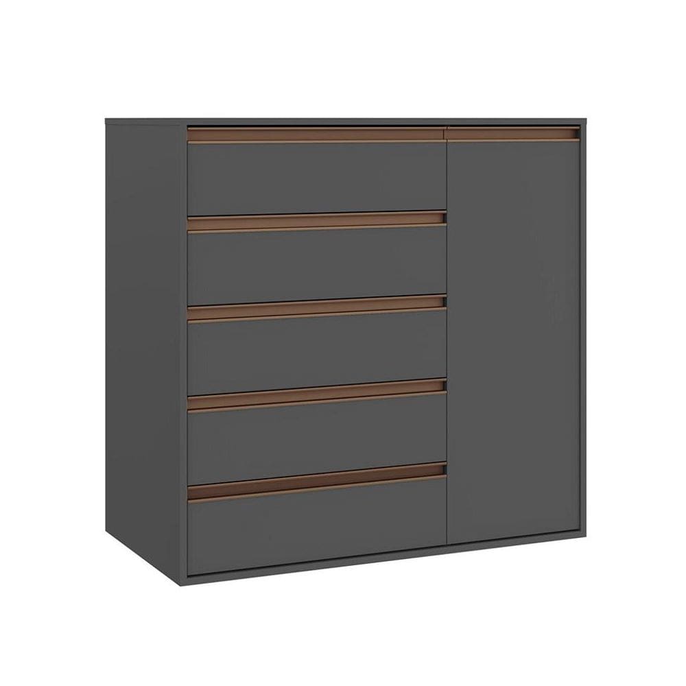 Cômoda Calha 1 PT 5 GV Titânio