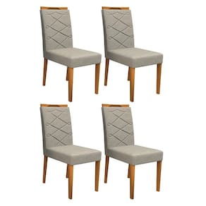 Conjunto 4Cadeiras Caroline Ipê/ - PR Móveis