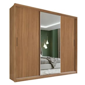 Guarda Roupa Dalila 3 Portas, 4 Gavetas e 4 Cabideiros Flex com Espelho - Demóbile