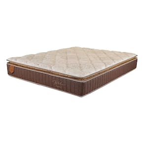 Colchão Queen Size 158X198X26 Prorelax Bali Molas Ensacadas Pillow Top Turn Free - Marrom