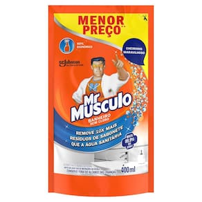 Desinfetante Banheiro Mr Músculo Sachê 400ml Refil Econômico