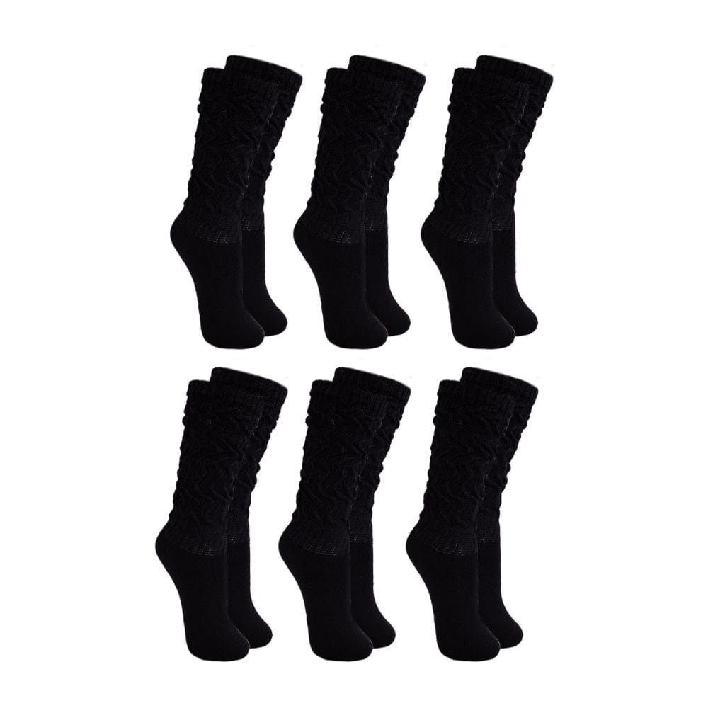 Kit 6 Meia 3/4 Aeróbica Esportiva Fitness Feminina - 33/39