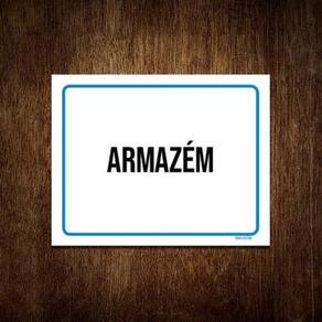 Kit 3 Placas Ambiente Sinalização Setor Armazém