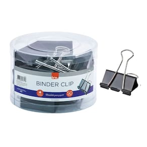 Predendor para Papéis Binder Clip 50mm c/ 12 Unidades Multi Funções - BRW