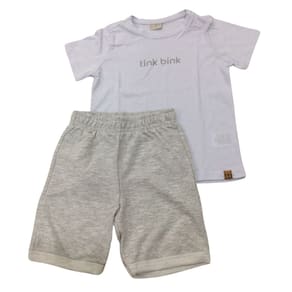 Conjunto Infantil Masc Reveillon Tink Bink Branco