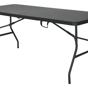 Mesa Portatil Dobravel Vira Maleta Camping 180cm - Black