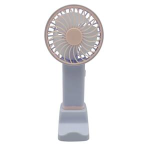 Mini Ventilador Recarregável Usb Portátil Suporte - Azul