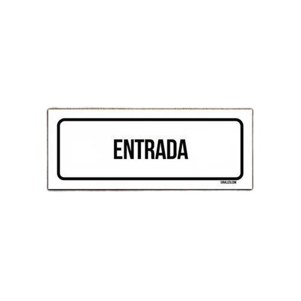 Placa Sinalização - Setor Entrada  23X9 