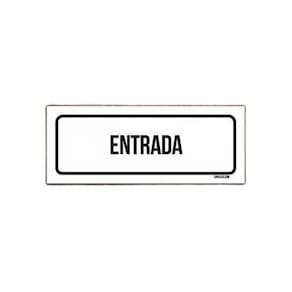 Placa Sinalização - Setor Entrada  23X9