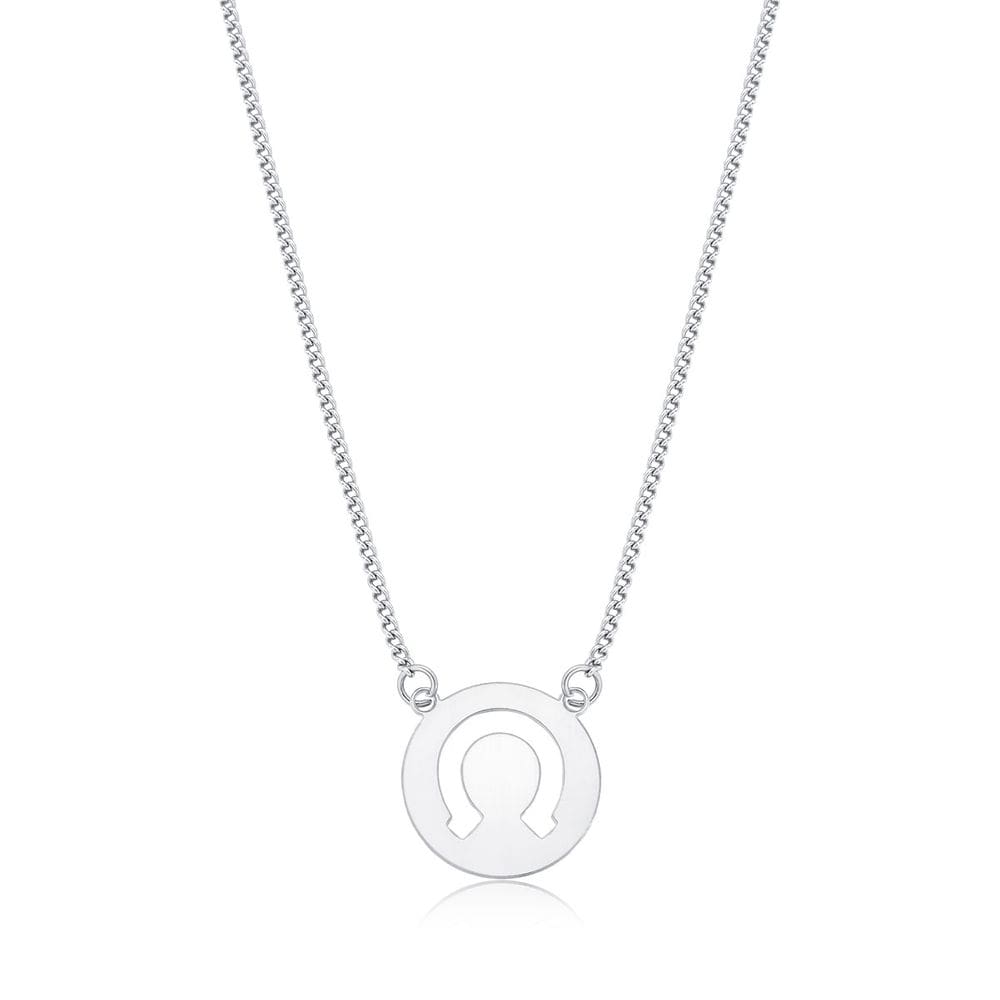 Colar Ferradura Vazada em Aço Inox