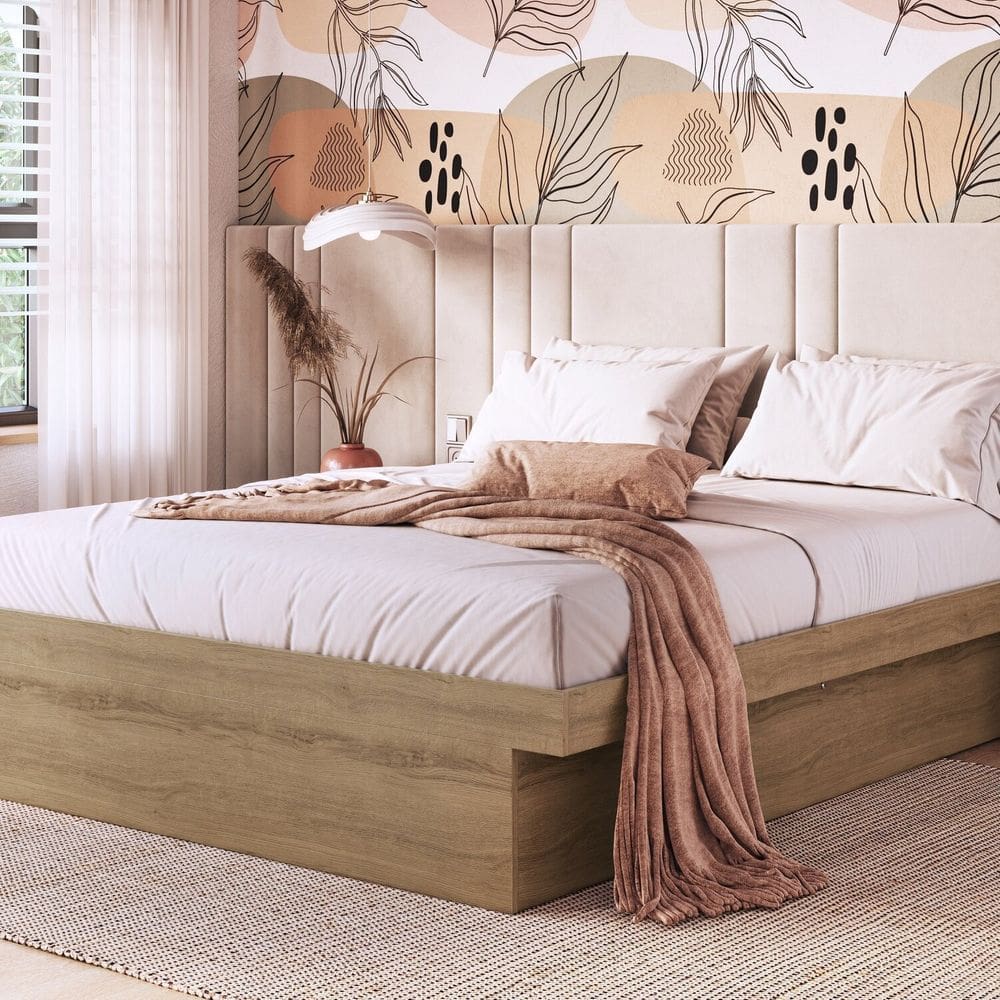 Cama Casal Box Baú 140 Bogotá 138x188cm Mel