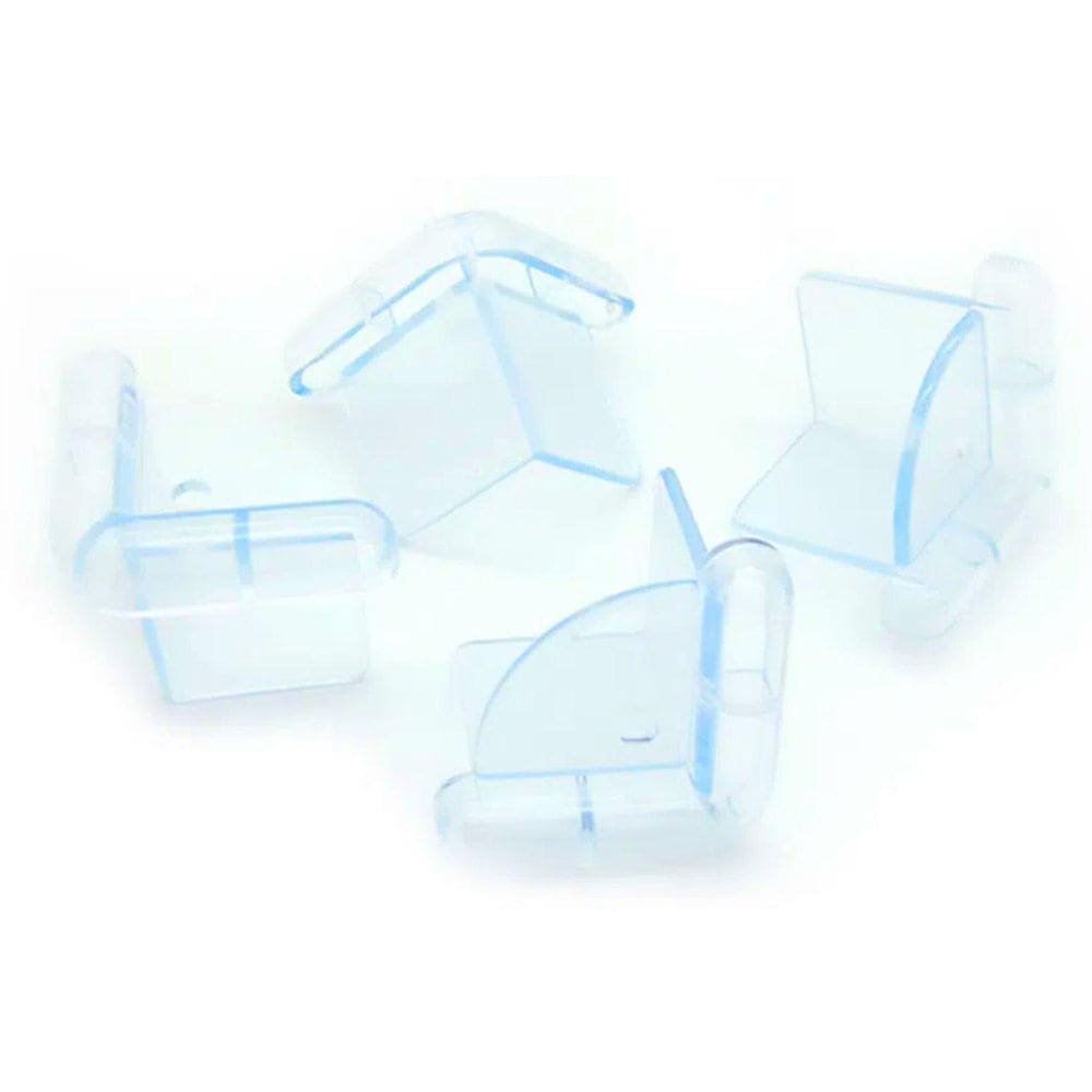 Protetor Quina Mesa Silicone Tamanho G Facil Instalar Azul
