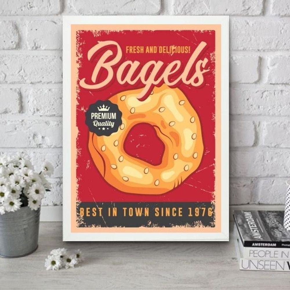 Quadro Para Cozinha - Rosca 24X18Cm - Com Vidro