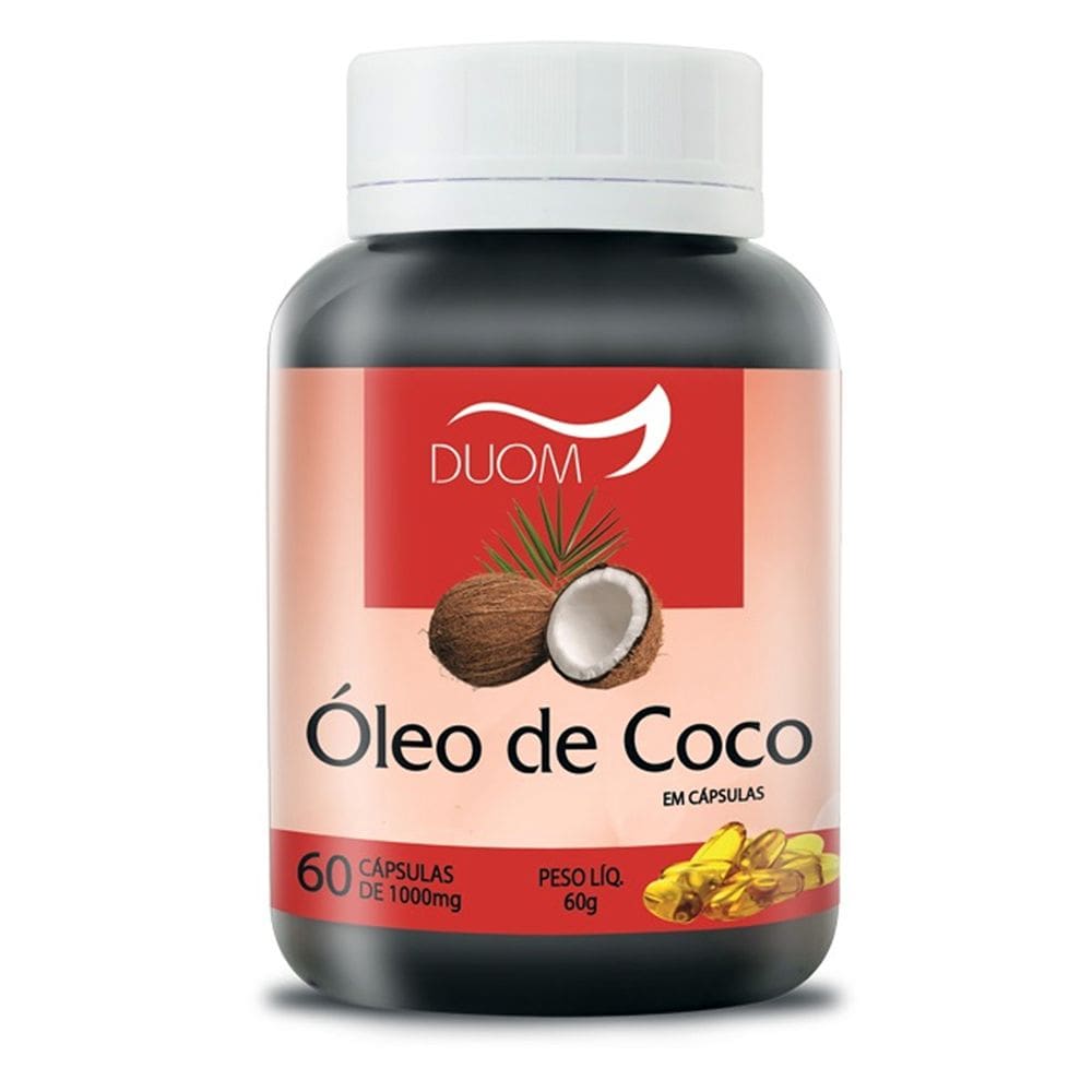 Óleo de Coco Extravirgem 60cps 1000mg Duom