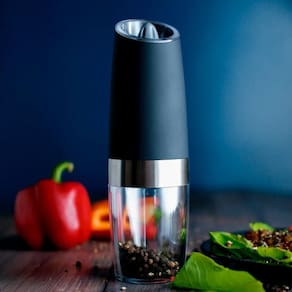 Triturador Elétrico De Temperos Para Sal Pimenta E Café