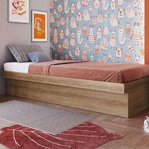 Cama Solteiro Box Baú 80 Bogotá 78x188cm Mel