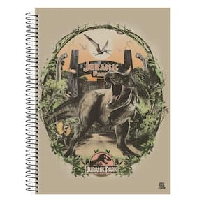 Caderno Univ. 80 Folhas Jurassic Park Capa 2 - Animativa